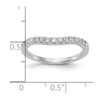 14K White Gold 1/3 carat Diamond Complete Wedding Band