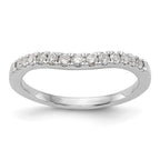 14K White Gold 1/3 carat Diamond Complete Wedding Band