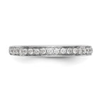14K White Gold 1/3 carat Diamond Complete Wedding Band