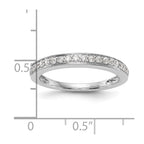 14K White Gold 1/3 carat Diamond Complete Wedding Band