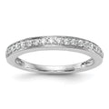 14K White Gold 1/3 carat Diamond Complete Wedding Band