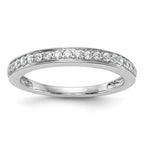 14K White Gold 1/3 carat Diamond Complete Wedding Band