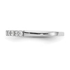 14k White Gold 1/3 carat Lab Grown Diamond VS/SI+ G+ Complete Wedding Band