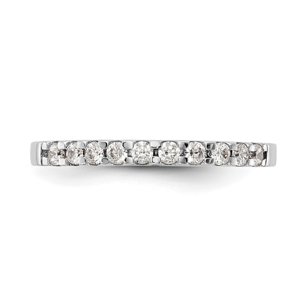 14K White Gold 1/3 carat Diamond Complete Wedding Band