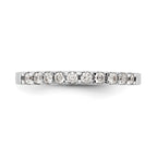 14K White Gold 1/3 carat Diamond Complete Wedding Band