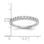 14K White Gold 1/3 carat Diamond Complete Wedding Band