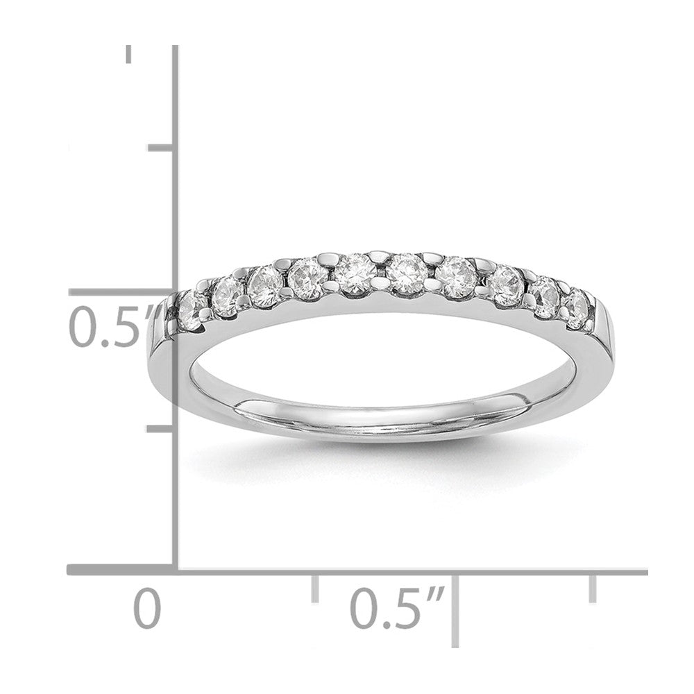 14K White Gold 1/3 carat Diamond Complete Wedding Band