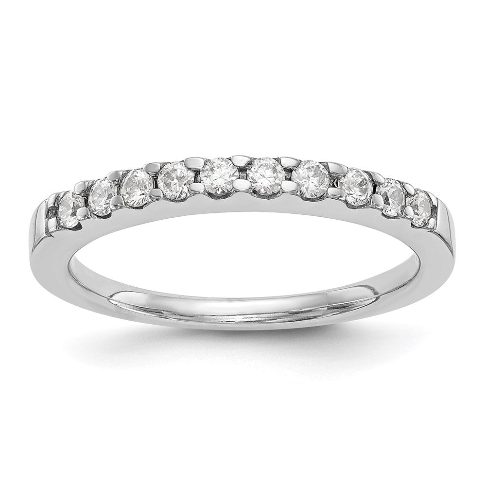 14K White Gold 1/3 carat Diamond Complete Wedding Band