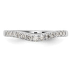 14k White Gold 1/3 carat Lab Grown Diamond VS/SI+ G+ Complete Wedding Band