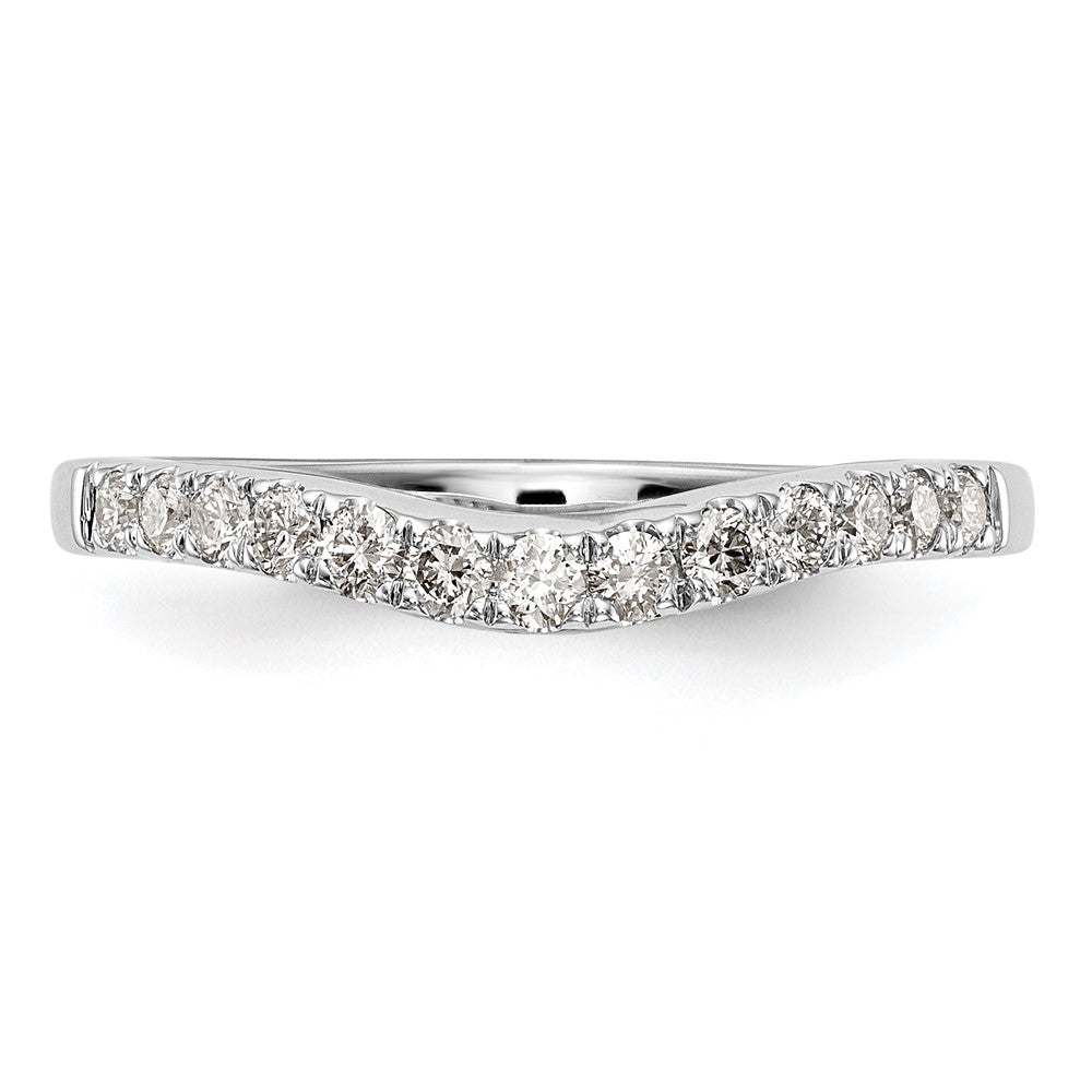 14k White Gold 1/3 carat Lab Grown Diamond VS/SI+ G+ Complete Wedding Band