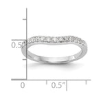 14k White Gold 1/3 carat Lab Grown Diamond VS/SI+ G+ Complete Wedding Band