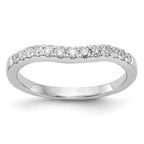 14k White Gold 1/3 carat Lab Grown Diamond VS/SI+ G+ Complete Wedding Band