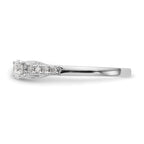 14k White Gold 5/8 carat Lab Grown Diamond VS/SI+ G+ Semi Mount Peg Set Engagement Ring