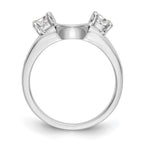 14K White Gold Diamond Wrap