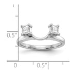 14K White Gold Diamond Wrap