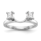 14K White Gold Diamond Wrap