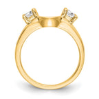 14K Yellow Gold Diamond Wrap