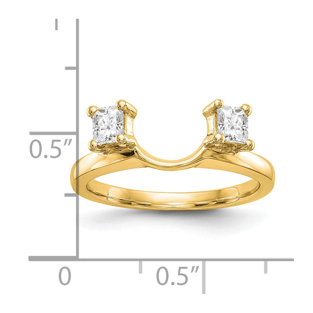 14K Yellow Gold Diamond Wrap