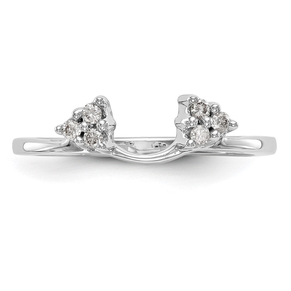 14K White Diamond Wrap