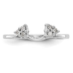 14K White Diamond Wrap
