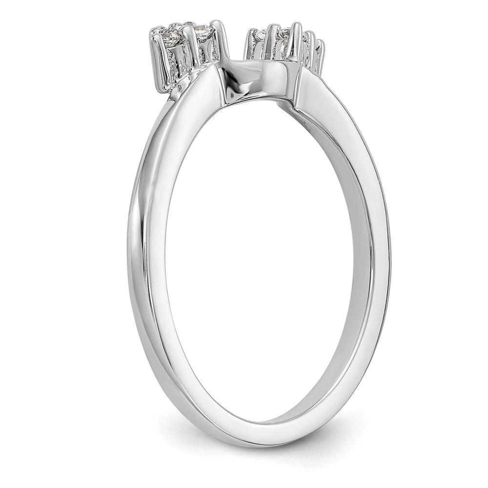 14K White Diamond Wrap