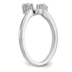 14K White Gold 1/8 carat Diamond Complete Wrap Ring