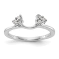14K White Diamond Wrap