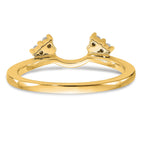 14k 1/8 carat Lab Grown Diamond VS/SI+ G+ Complete Ring Wrap