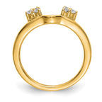 14K White Gold 1/6 carat Diamond Complete Wrap Ring