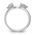 14K White Gold 3/8 carat Diamond Complete Wrap Ring