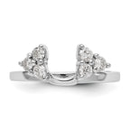 True Origin 14K White Gold 3/8 carat Lab Grown Diamond VS+ F+ Complete Ring Wrap