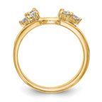 True Origin 14K Yellow Gold 3/8 carat Lab Grown Diamond VS+ F+ Complete Ring Wrap