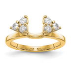 True Origin 14K Yellow Gold 3/8 carat Lab Grown Diamond VS+ F+ Complete Ring Wrap
