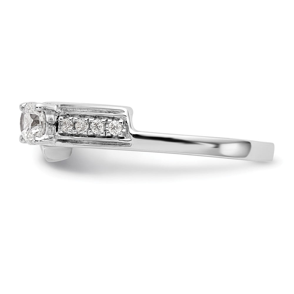 14K White Gold Diamond Wrap