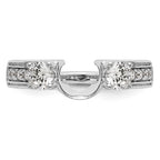 14K White Gold Diamond Wrap