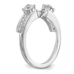 14K White Gold 1/2 carat Diamond Complete Wrap Ring