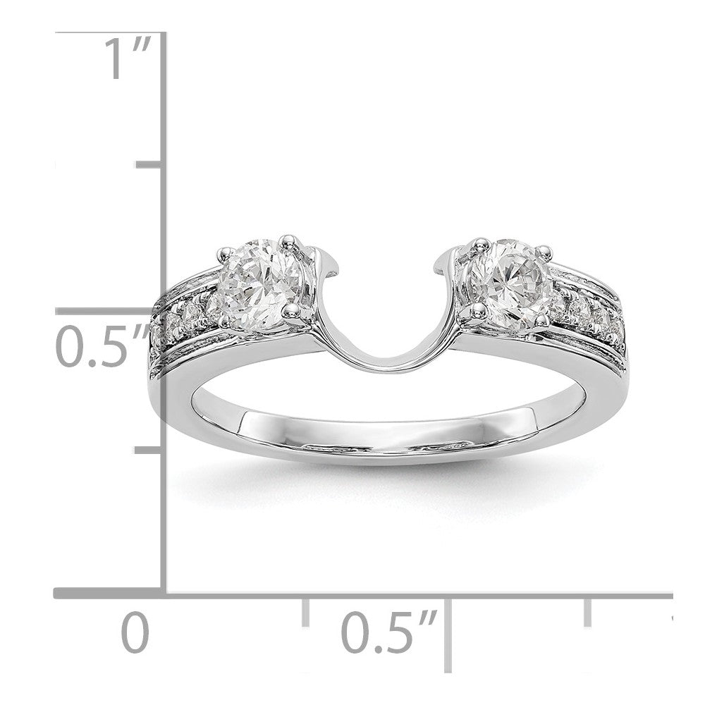 14K White Gold Diamond Wrap