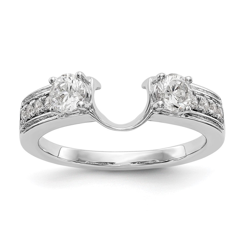 14K White Gold Diamond Wrap