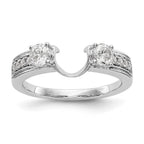 14K White Gold Diamond Wrap