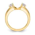 14K Yellow Gold Diamond Wrap