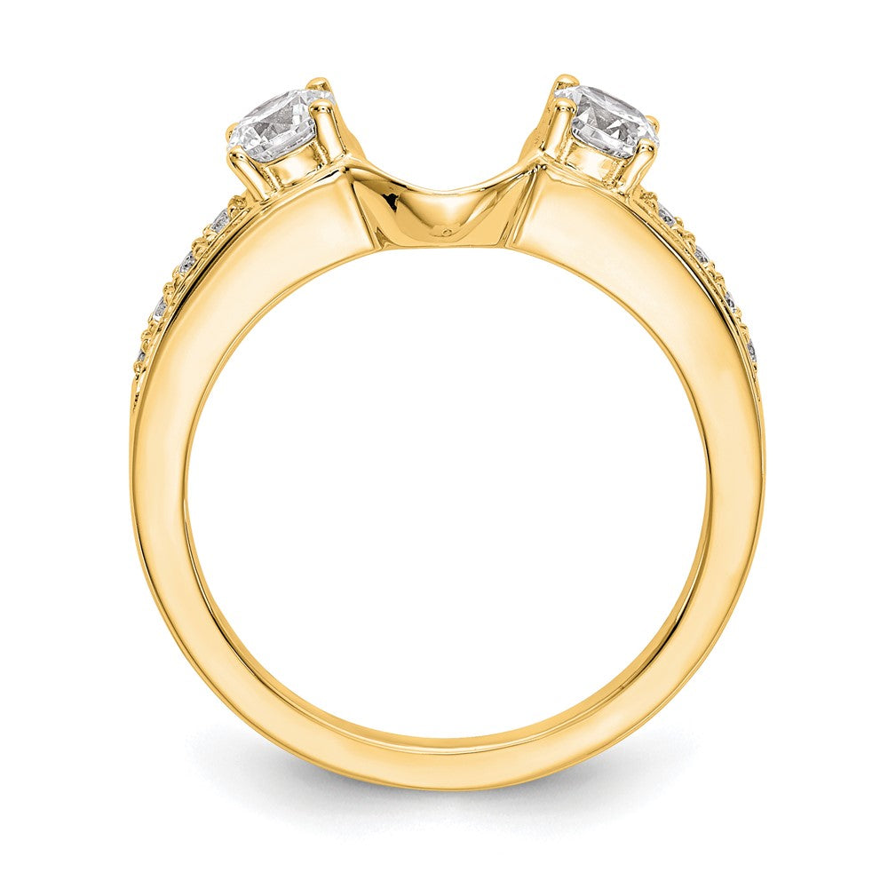 14K Yellow Gold Diamond Wrap
