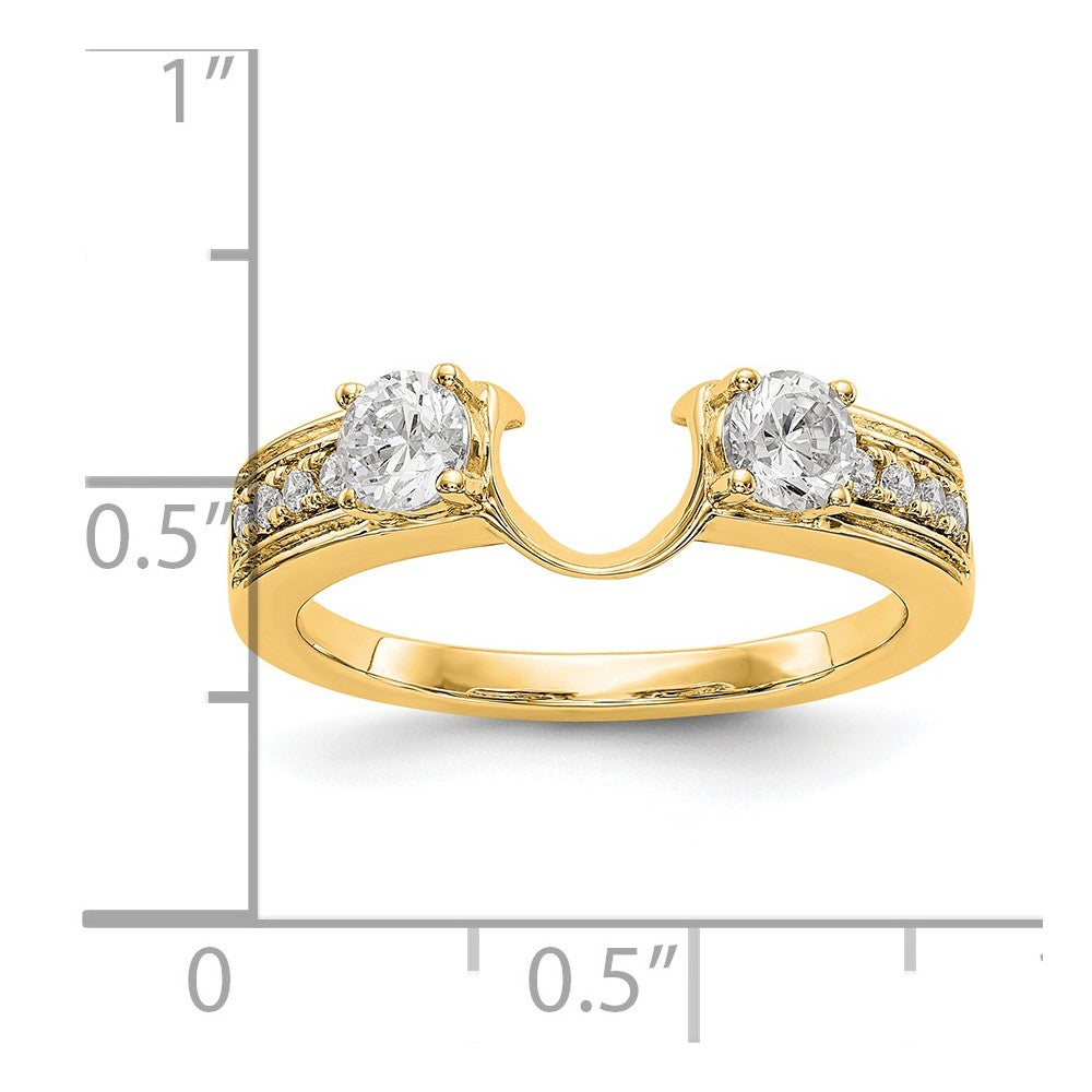 14K Yellow Gold Diamond Wrap