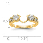 14K Yellow Gold Diamond Wrap
