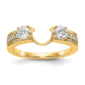 14K Yellow Gold Diamond Wrap