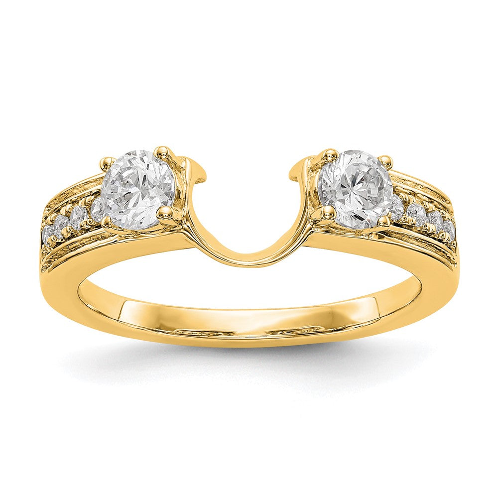 14K Yellow Gold Diamond Wrap
