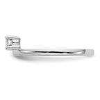 14K White Gold 1/4 carat Diamond Complete Wrap Ring