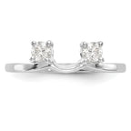 14K White Gold 1/4 carat Diamond Complete Wrap Ring