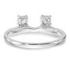 14K White Gold 1/4 carat Diamond Complete Wrap Ring