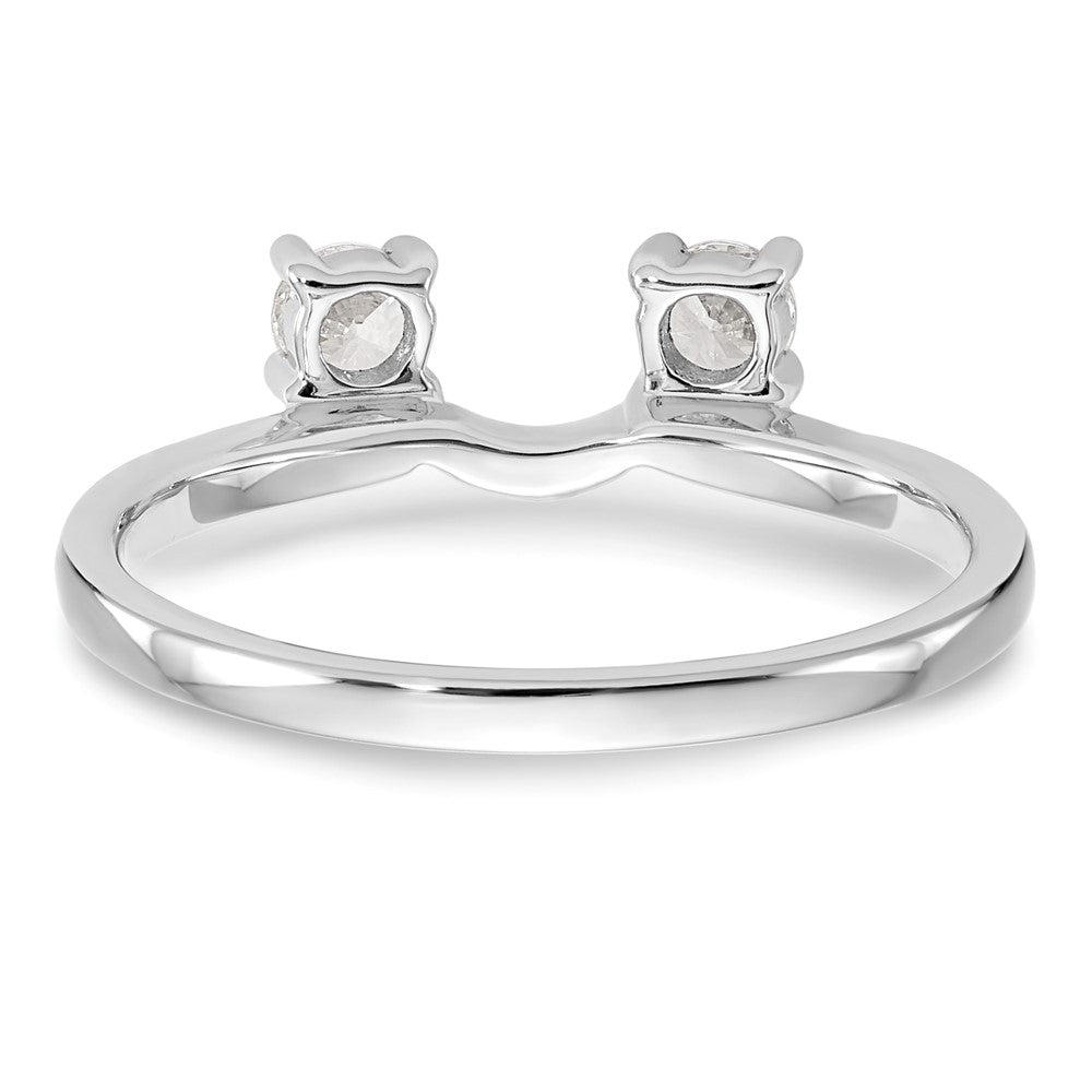 14K White Gold 1/4 carat Diamond Complete Wrap Ring