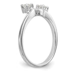 14K White Gold 1/4 carat Diamond Complete Wrap Ring